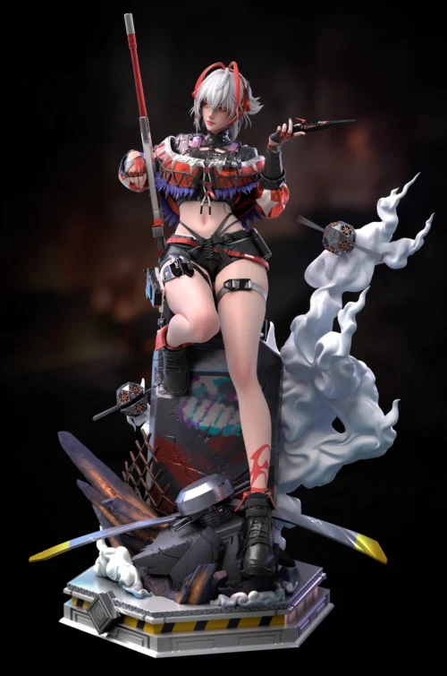 1/4 Scale A Dance of Blade Ver. Wis'adel - Delta Force Arknights Resin Statue - Reflection Studio - Image 2