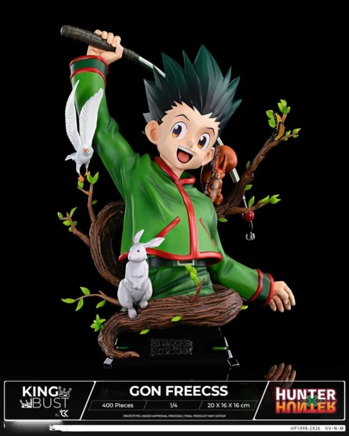 1/4 Scale Licensed Gon Freecss Bust Statue - HUNTER X HUNTER Resin Statue - Cartoon Kingdom Studio - Image 1