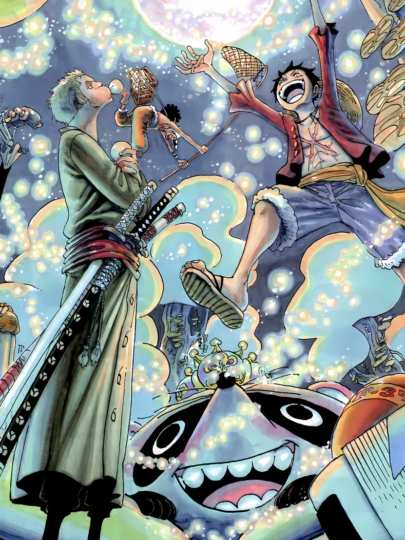 Sabaody Archipelago Straw Hat Crew Decorative Painting - ONE PIECE - Xingkong Studio - Image 3