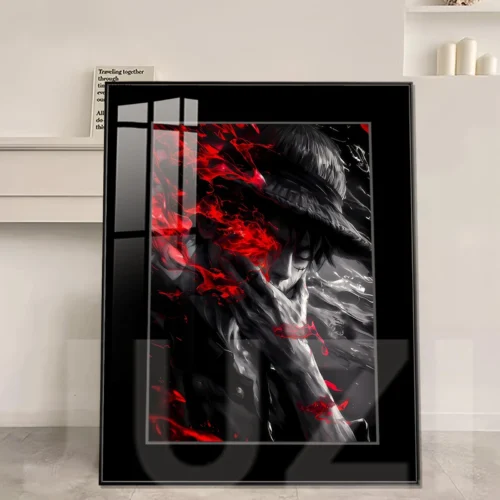 Blazing Flames Monkey D. Luffy Decorative Painting - ONE PIECE Decorative Painting - JuZi Studio - Image 1