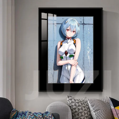 Whispering Rei Ayanami Decorative Painting - (EVA) Neon Genesis EVAngelion Decorative Painting - JuZi Studio - Image 2