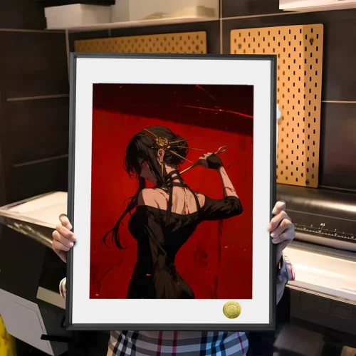 A3 & 4K Size Charming Yor Forger Decorative Painting - SPY X FAMILY Decoration Painting - HuangGua Studio - Image 1