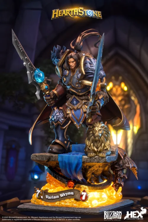 1/6 Scale Varian Wrynn with LED - Hearthstone Official Statue - Blizzard Entertainment - Image 2