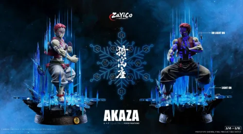 1/6 & 1/4 Scale Upper Rank Three Akaza with LED - Demon Slayer: Kimetsu No Yaiba Resin Statue - ZaYiCo Studio - Image 2