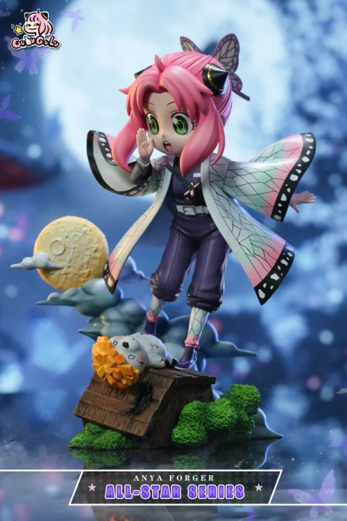 Shinobu Kocho Cosplay Anya Forger - Demon Slayer: Kimetsu No Yaiba SPY X FAMILY Resin Statue - GULUGULU Studio - Image 2