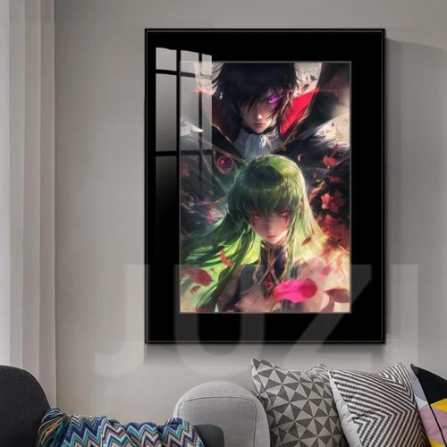 The Promise of Red Roses Lelouch vi Britannia & C.C. Decorative Painting - Code Geass Decorative Painting - JuZi Studio - Image 2