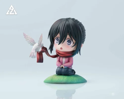 Chibi Ver. Mikasa Ackerman under the Tree - Attack On Titan Statue - AZ Studio - Image 2