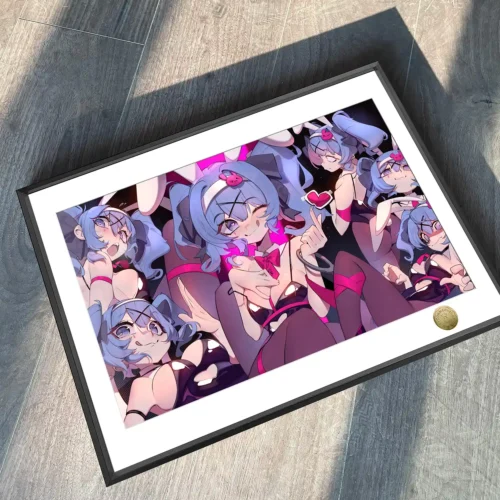 A3 & 4K Size Rabbit Hole Ver. Hatsune Miku 005 Decorative Painting - VOCALOID Decoration Painting - HuangGua Studio - Image 2