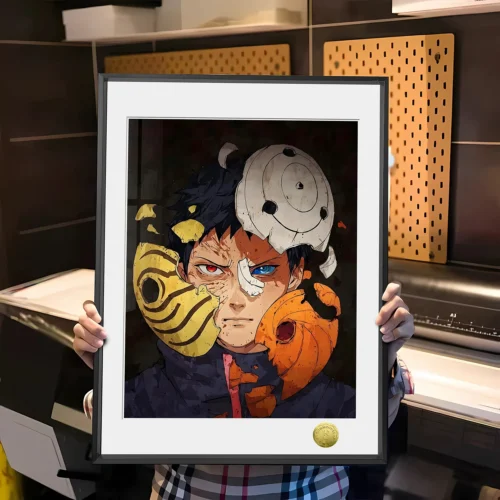 A3 & 4K Size Sadness Obito Uchiha Decorative Painting - Naruto Decoration Painting - HuangGua Studio