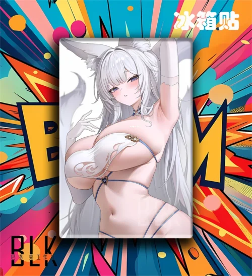 White Style IJN Shinano Decorative Painting & Fridge Magnet - Azur Lane - BLK Studio - Image 2