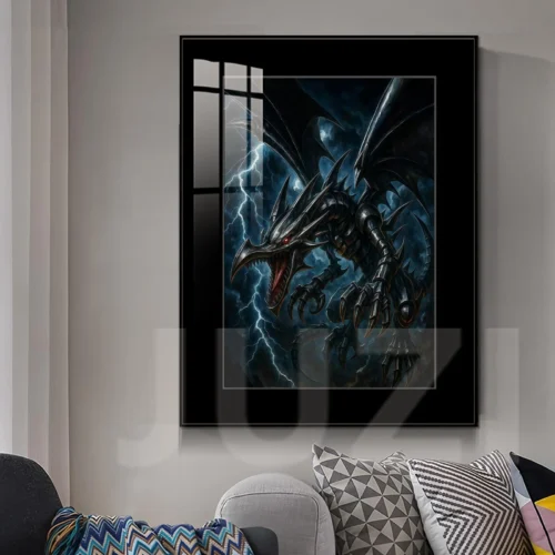 Classic Ver. Red-Eyes Black Dragon Decorative Painting - Duel Monsters/ Yu-Gi-Oh! Decorative Painting - JuZi Studio - Image 2
