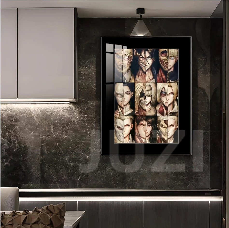 Colourful Sliced Poster Decorative Painting - Attack On Titan Decorative Painting - JuZi Studio - Image 4