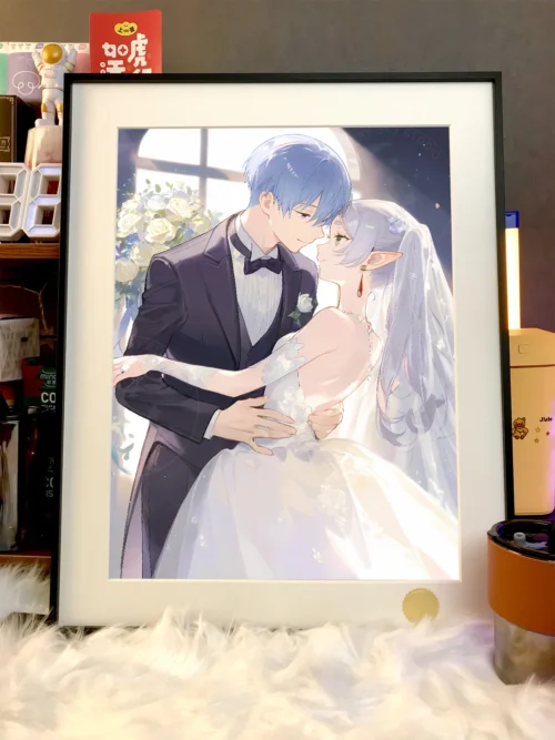 Wedding of Frieren & Himmel Decorative Painting - Frieren: Beyond Journey's End - Xingkong Studio - Image 2