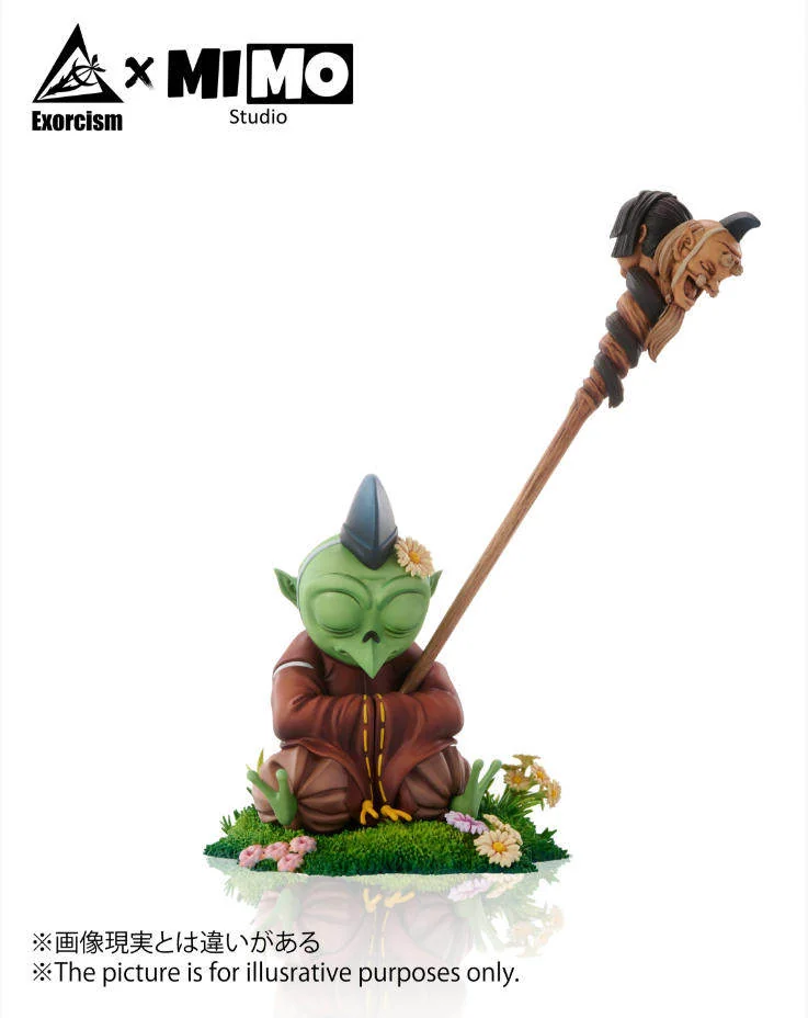 "Inuyasha Rin & Jaken 1/6 scale limited edition collectible statue. Detailed views highlight the premium sculpt, vibrant paint."