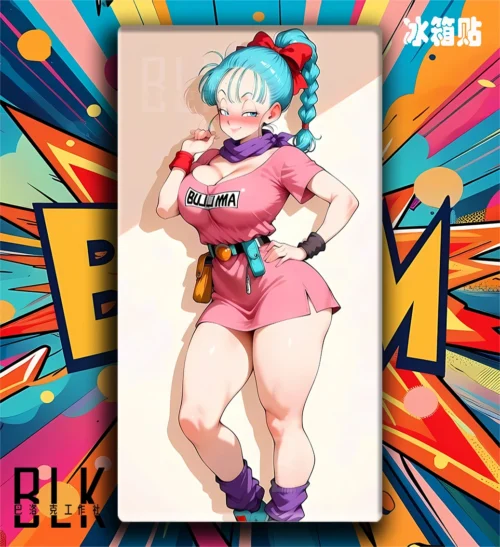 Charming Bulma Decorative Painting & Fridge Magnet - Dragon Ball - BLK Studio - Image 2