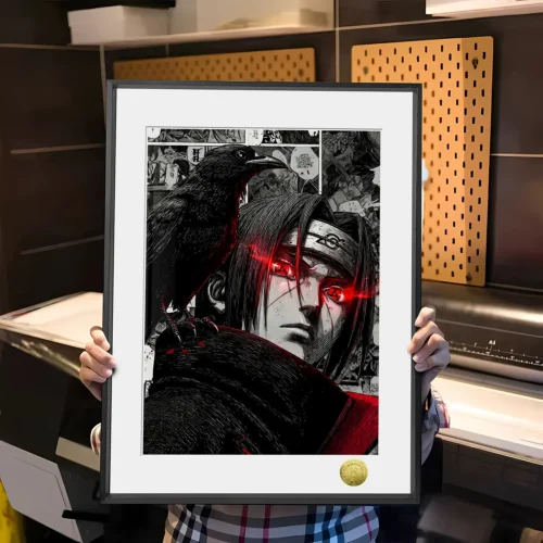 A3 & 4K Size Cold-blooded Itachi Uchiha Decorative Painting - Naruto Decoration Painting - HuangGua Studio