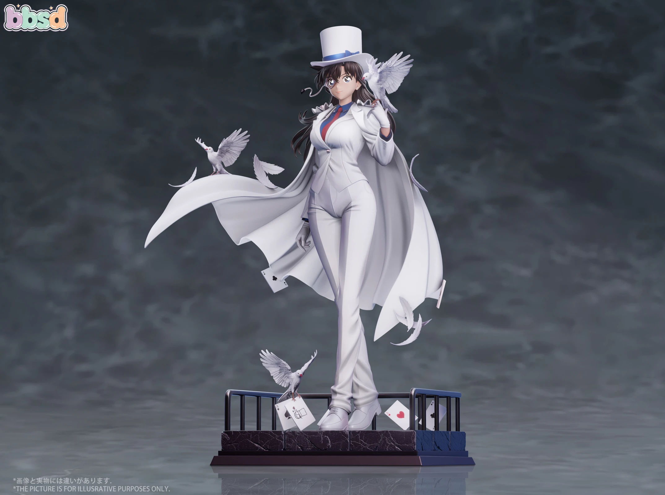 1/6 Scale Kaito Kid Cosplay Ran Mouri - Detective Conan Resin Statue - BBSD Studio - Image 2