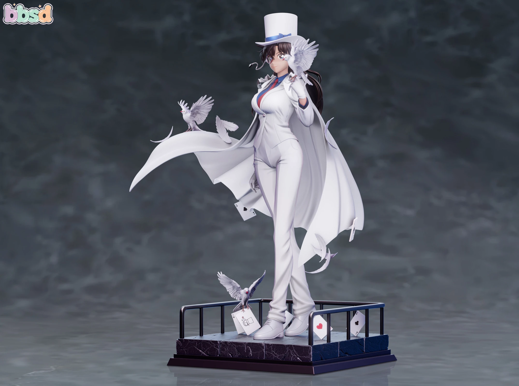 1/6 Scale Kaito Kid Cosplay Ran Mouri - Detective Conan Resin Statue - BBSD Studio - Image 3