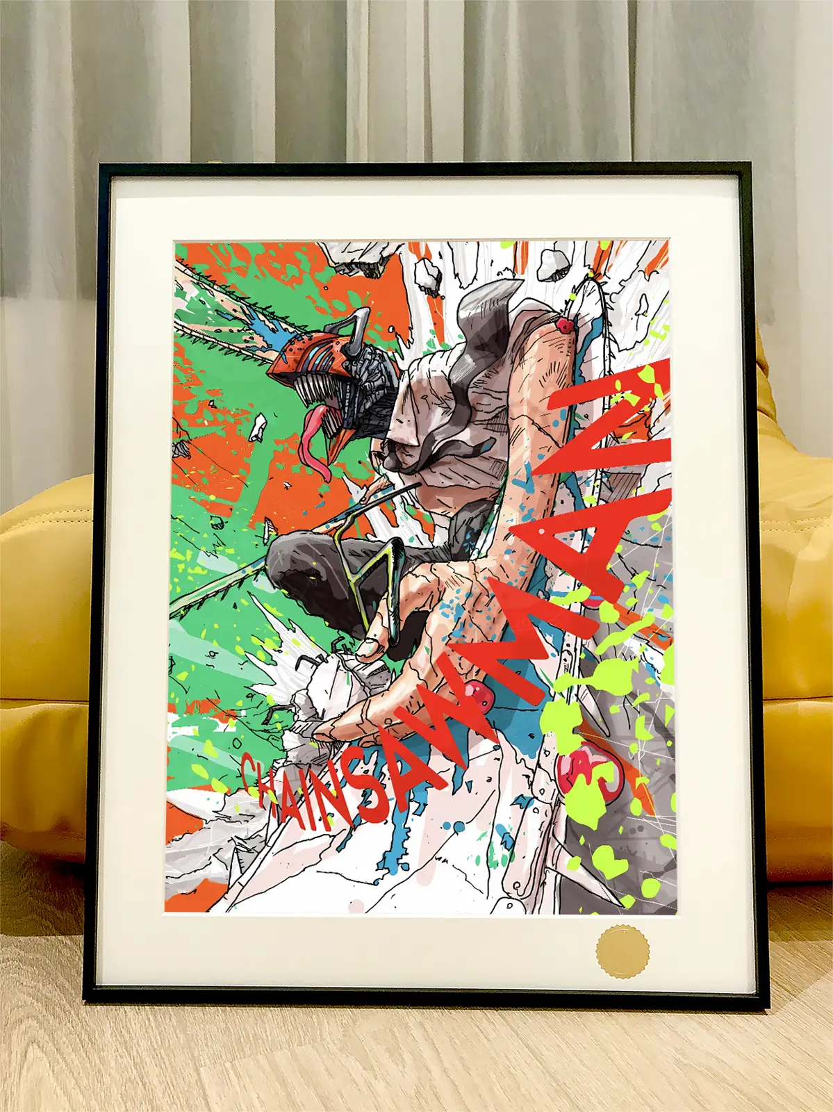 Chainsaw Devil Decorative Painting - Chainsaw Man - Xingkong Studio - Image 1