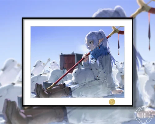 Winter Season Frieren Decorative Painting - Frieren: Beyond Journey's End - H-TWO Studio - Image 1