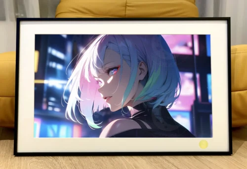 Looking Back Lucyna Kushinada 002 Decorative Painting - Cyberpunk: Edgerunners - Xingkong Studio - Image 1