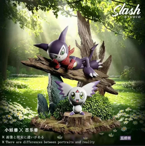 MH Scale Culumon & Impmon - Digimon Resin Statue - Slash Studio - Image 1