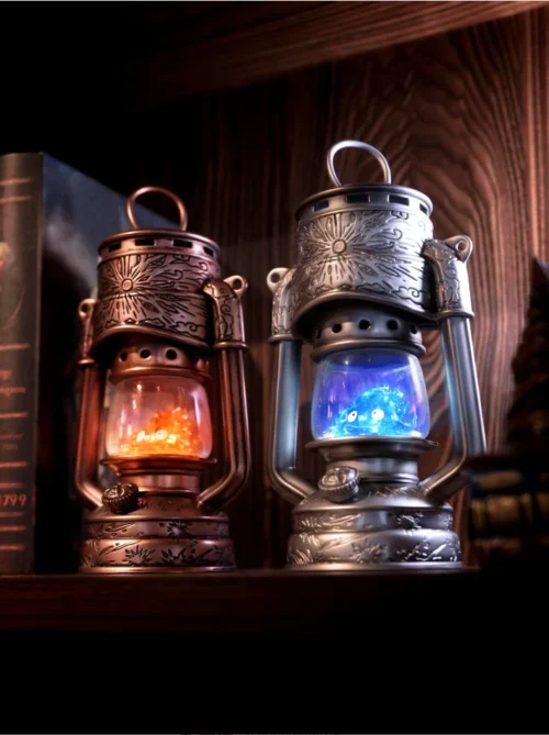 Kerosene Lamp Calcifer with LED - Howl's Moving Castle Resin Statue - LongMiao Studio - Image 1