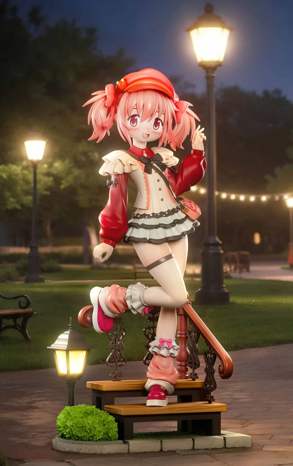 1/6 Scale Summer Plan Series 001 Madoka Kaname & Homura Akemi with LED - Puella Magi Madoka Magica Statue - ChenYu Studio - Image 2