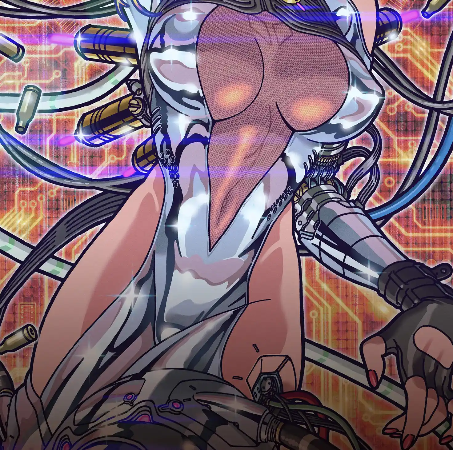 Motoko Kusanagi Decorative Painting - Ghost in the Shell - H-TWO Studio - Image 4