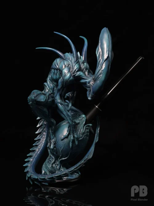 Alien Pen Holder - Alien Resin Statue - Pixel Blender Studio - Image 2