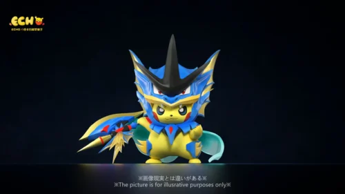 Mega Gyarados Cosplay Pikachu - Pokemon Resin Statue - ECHO_Studio - Image 2
