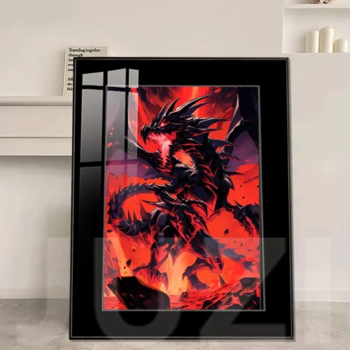Red-Eyes Black Dragon Decorative Painting - Duel Monsters/ Yu-Gi-Oh! Decorative Painting - JuZi Studio - Image 1