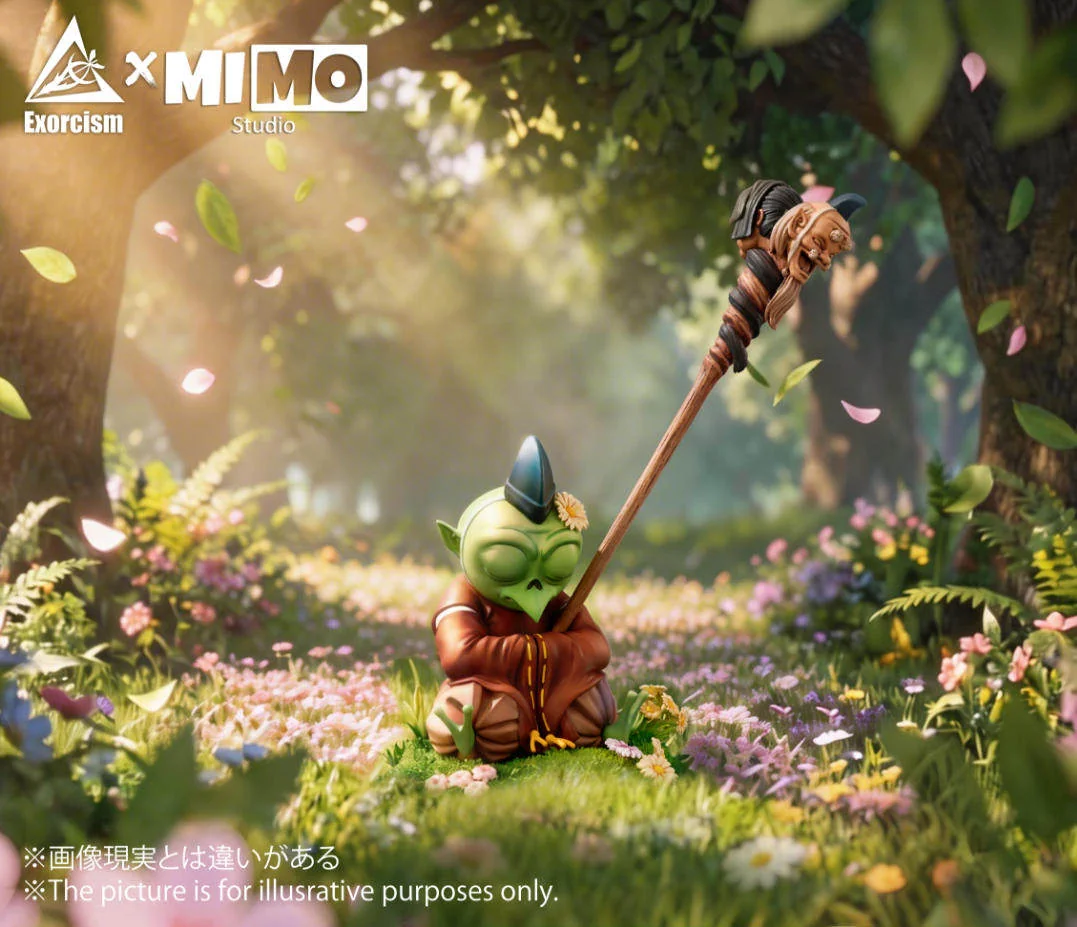 "Inuyasha Rin & Jaken 1/6 scale limited edition collectible statue. Detailed views highlight the premium sculpt, vibrant paint."