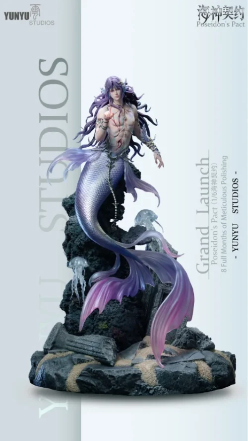 1/6 Scale Lemurian Sea God Ver. Rafayel - Love and Deepspace Resin Statue - YunYu Studio - Image 2