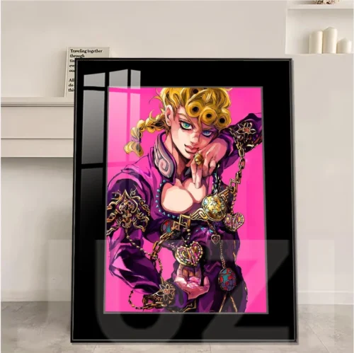 Golden Glow Giorno Giovanna Decorative Painting - JoJo's Bizarre Adventure Decorative Painting - JuZi Studio - Image 1