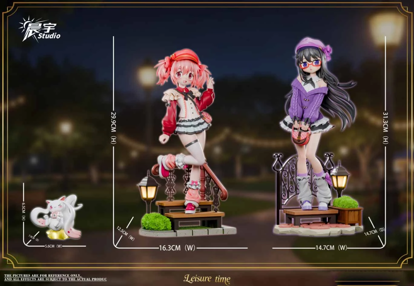 1/6 Scale Summer Plan Series 001 Madoka Kaname & Homura Akemi with LED - Puella Magi Madoka Magica Statue - ChenYu Studio - Image 6