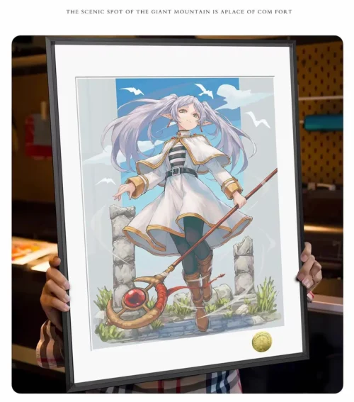 A3 & 4K Size Elf Grand Mage Frieren Decorative Painting - Frieren: Beyond Journey's End Decoration Painting - HuangGua Studio - Image 2