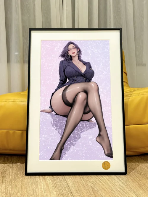 Black Silk Stocking Ver. Kim Mi-Jung Decorative Painting - A Wonderful New World - Xingkong Studio - Image 1