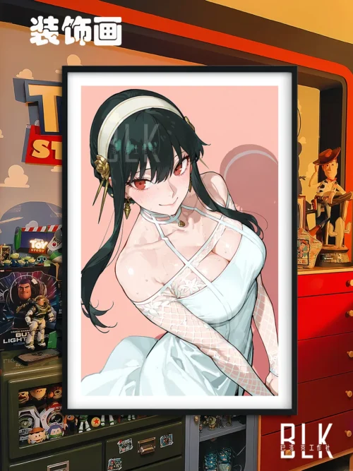 Shy Yor Forger Decorative Painting & Fridge Magnet - SPY X FAMILY - BLK Studio - Image 1