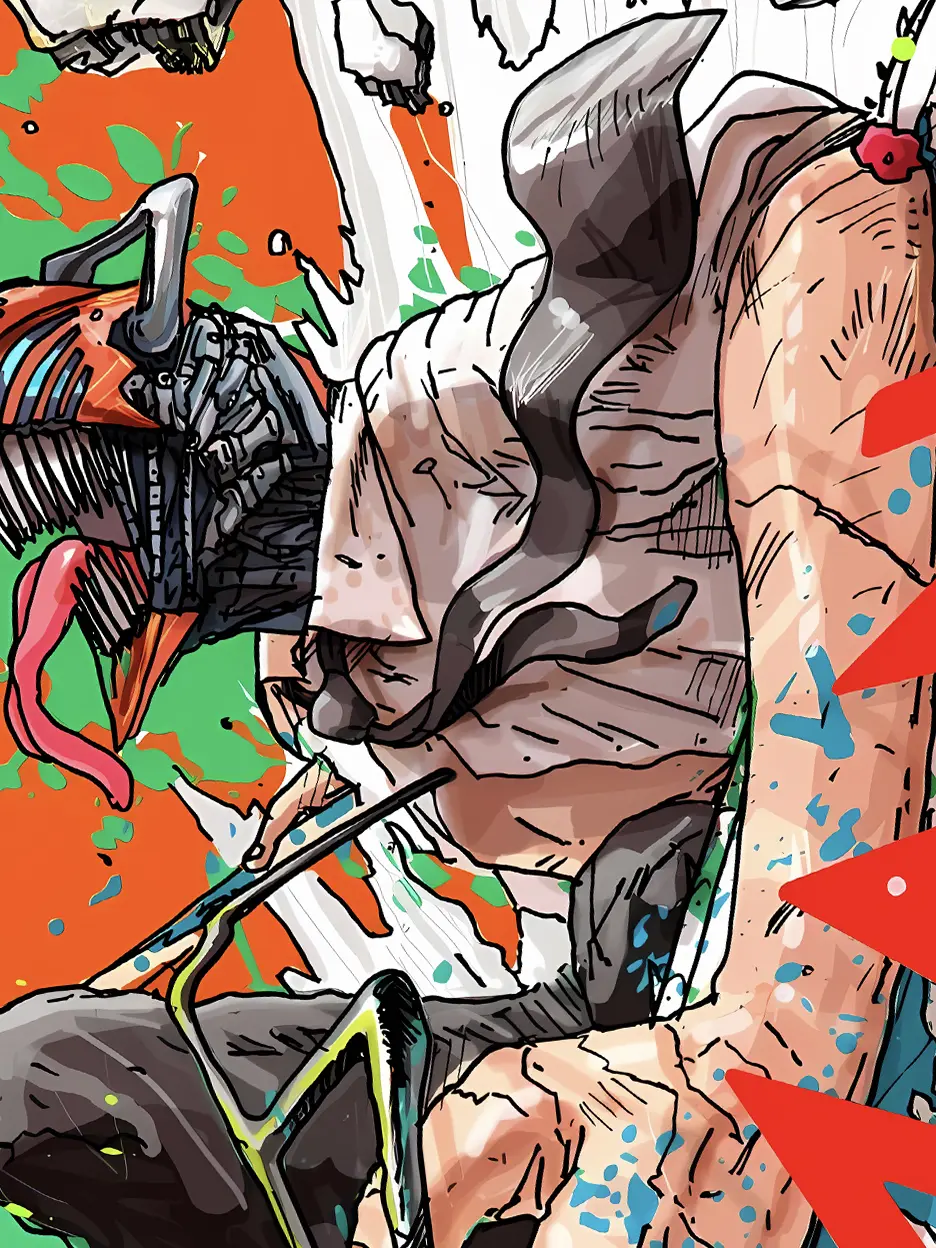 Chainsaw Devil Decorative Painting - Chainsaw Man - Xingkong Studio - Image 4