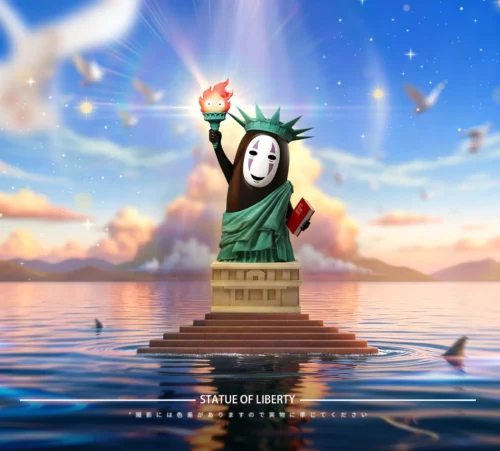 Statue of Liberty Cosplay No-Face - Spirited Away Resin Statue - LongMiao Studio - Image 2