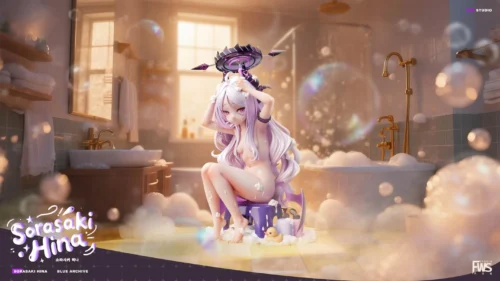 1/6 Scale Bathing Sorasaki Hina - Blue Archive Resin Statue - FWS Studio - Image 1