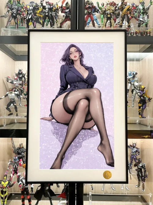 Black Silk Stocking Ver. Kim Mi-Jung Decorative Painting - A Wonderful New World - Xingkong Studio - Image 2