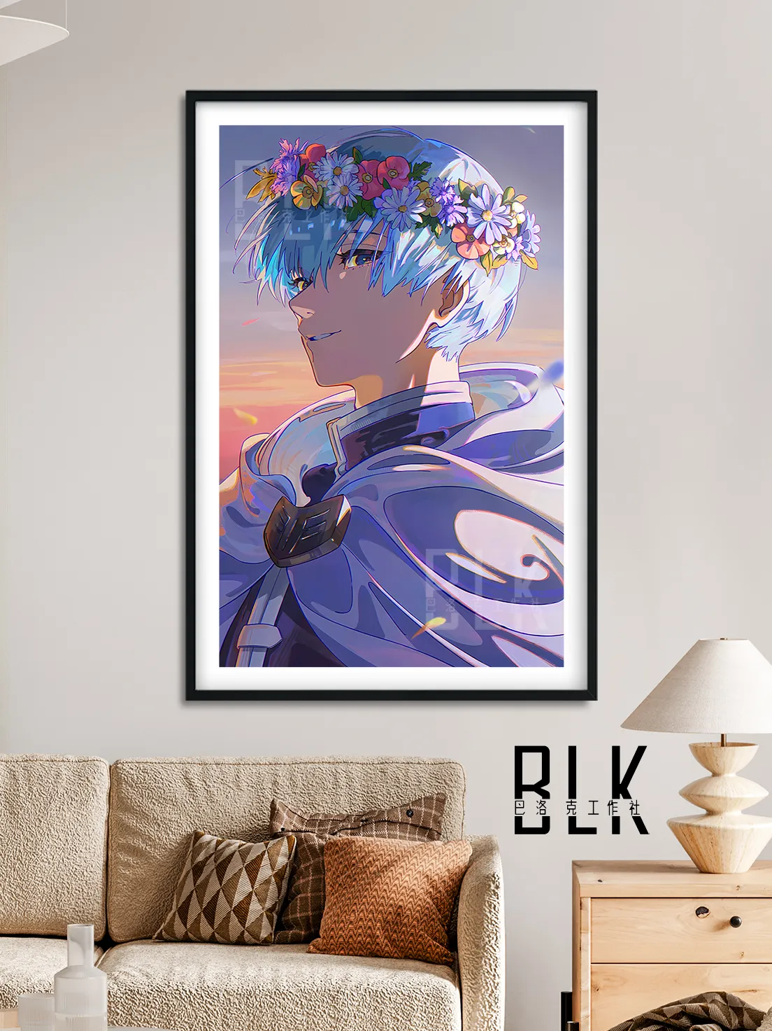 Wreath Himmel Decorative Painting & Fridge Magnet - Frieren: Beyond Journey's End - BLK Studio - Image 3