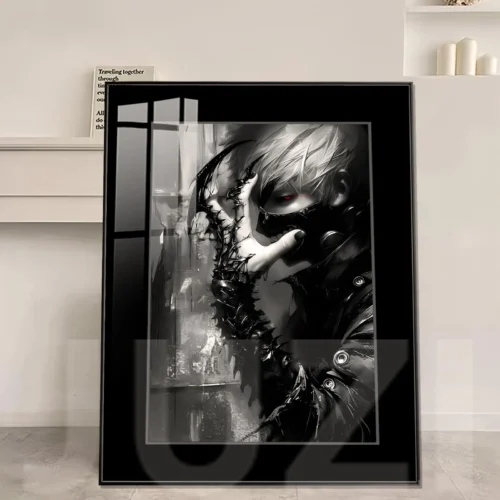 Half-Ghoul Form Ken Kaneki Decorative Painting - Tokyo Ghoul Decorative Painting - JuZi Studio - Image 1