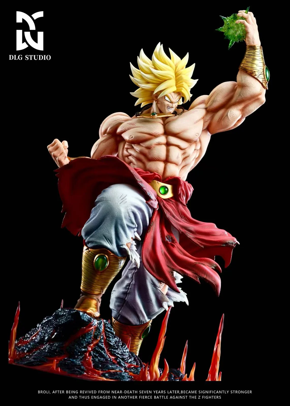 1/6 Scale Lava Broly with LED - Dragon Ball Resin Statue - DLG-Studio - Image 5