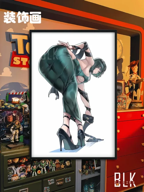 Stooping Fubuki Decorative Painting & Fridge Magnet - One-Punch Man - BLK Studio - Image 1