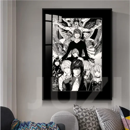 Black-and-White Style Group Photo Decorative Painting - Death Note Decorative Painting - JuZi Studio - Image 2