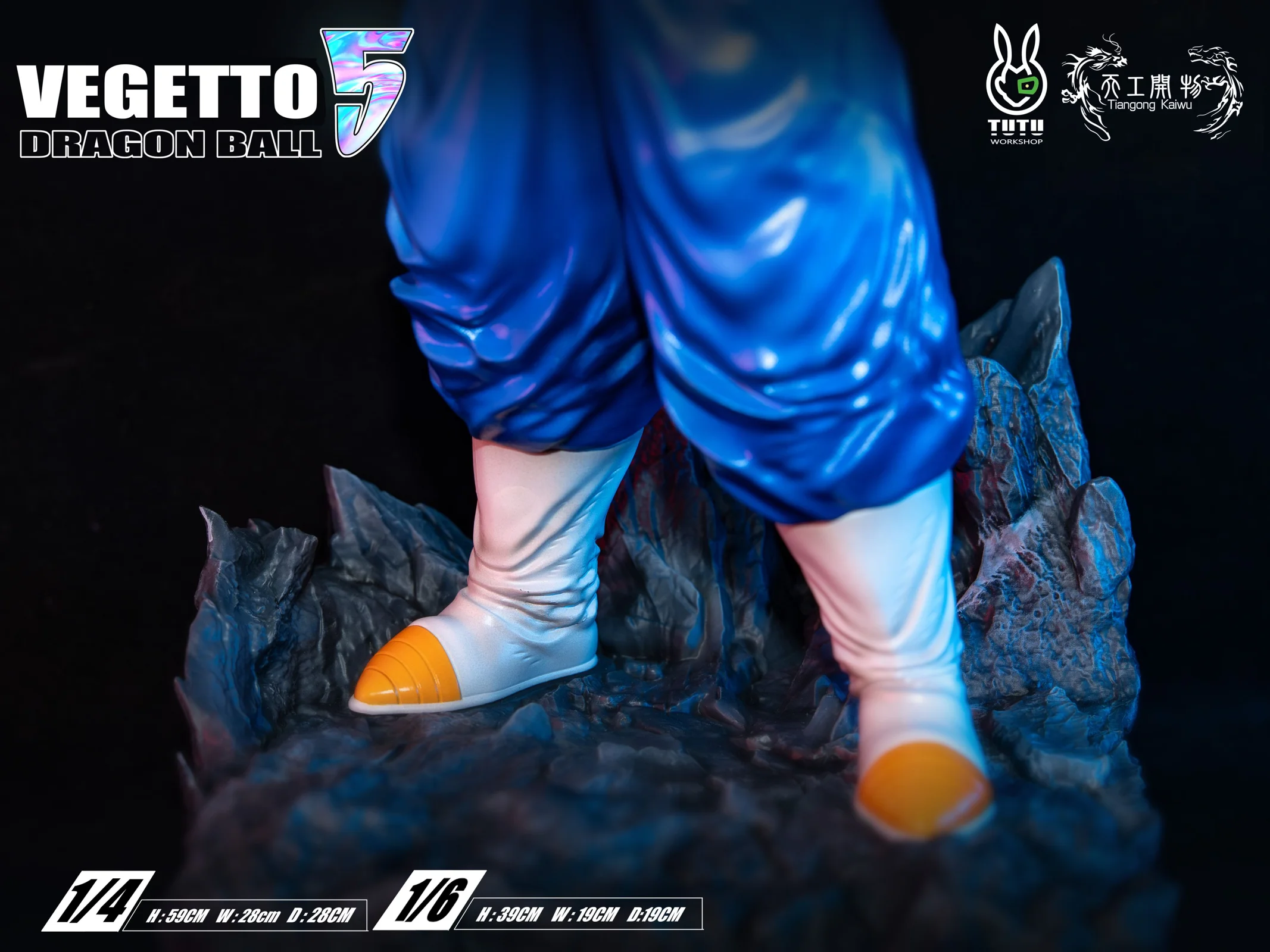 1/6 & 1/4 Scale Fusion Vegetto & Gogeta - Dragon Ball Resin Statue - TG Studio - Image 7