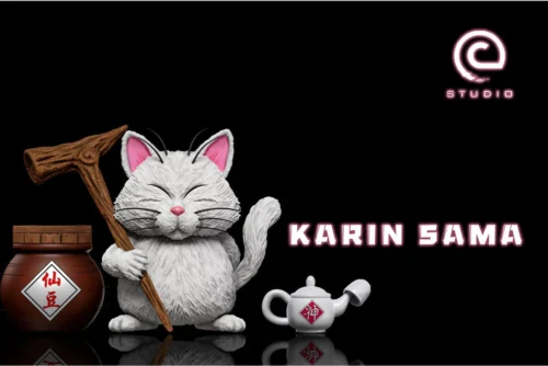 "Stunning main display of the premium Dragon Ball Korin statue, meticulously detailed with his signature Senzu Bean pot and classic aesthetic."